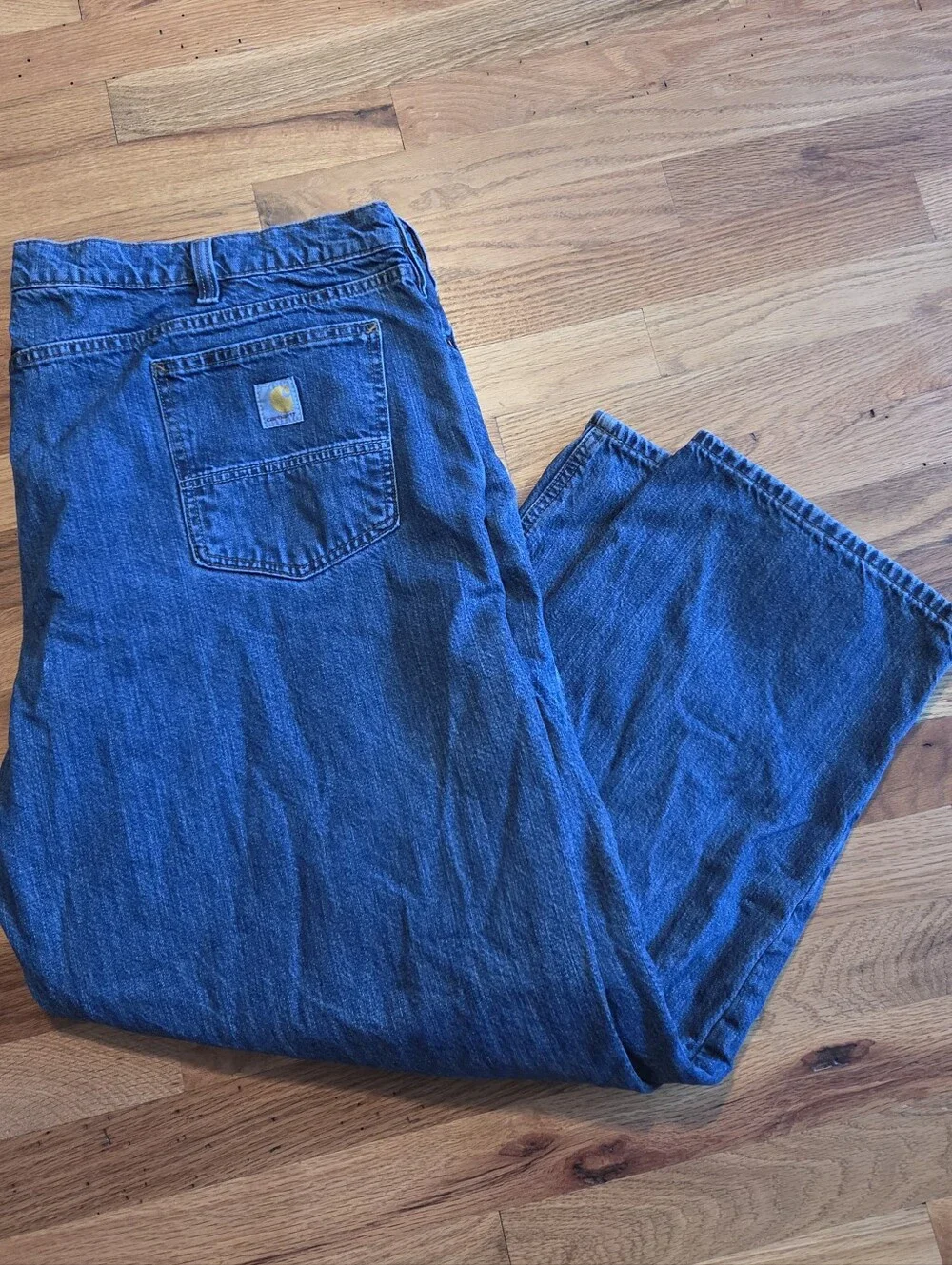 Carhartt Jeans Flannel Lined Men’s 48x30 Blue Relaxed Fit Denim Workwear